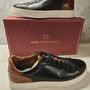 Bruno Magli Black and Brown Men's Shoes